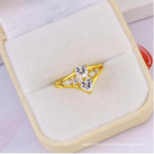 New Hot Sale Xuping Elegant Double Heart Shaped Diamond Ring